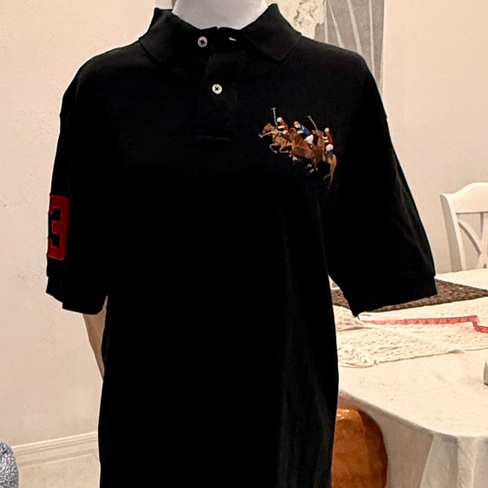 Polo Ralph Lauren Black Polo Shirt – Men’s Size Medium